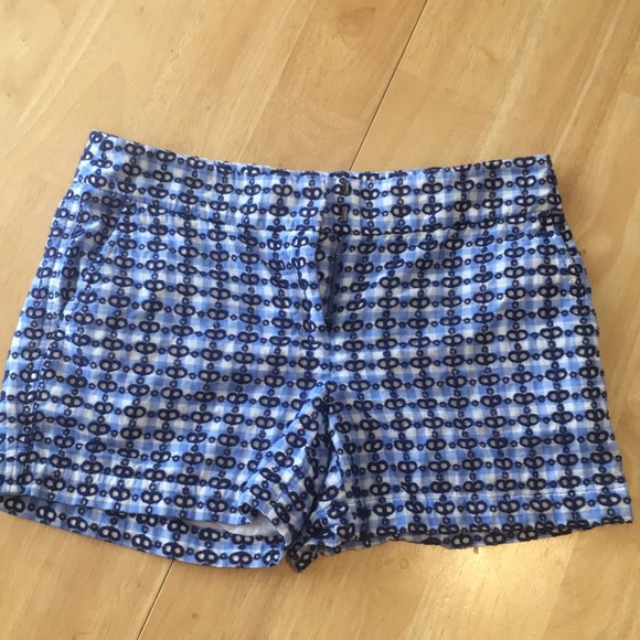Blue Vineyard Vines Eyelet Shorts - Picture 1 of 4